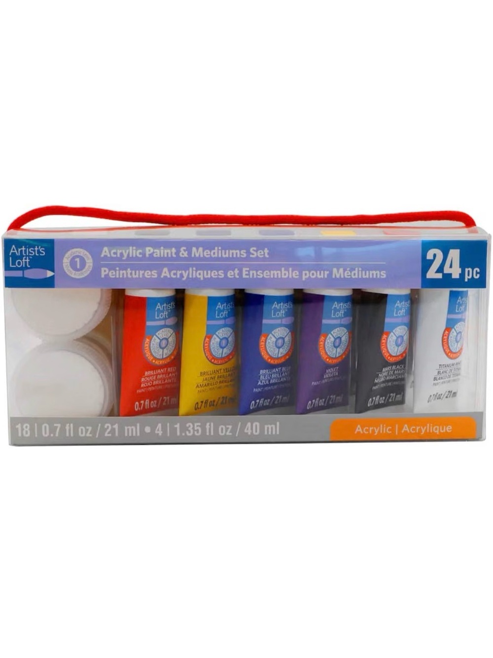 Acrylic Paint & Mediums Set by Artist's Loft | 24 Color,21 ml Each one
